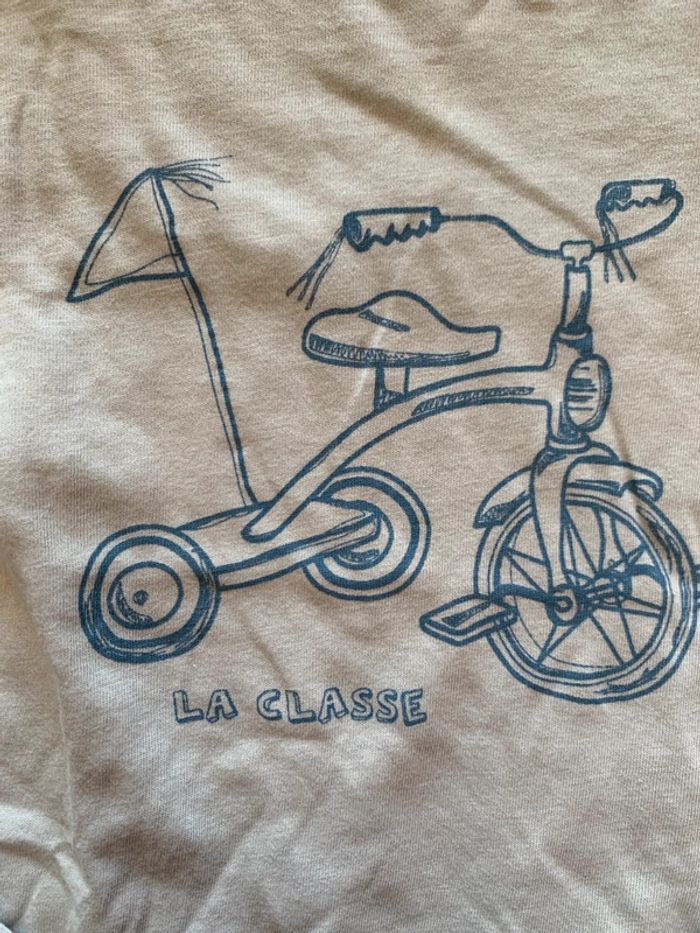 Tee-shirt manches longues gris La classe  garçon 5 ans Kidkanaï - photo numéro 4