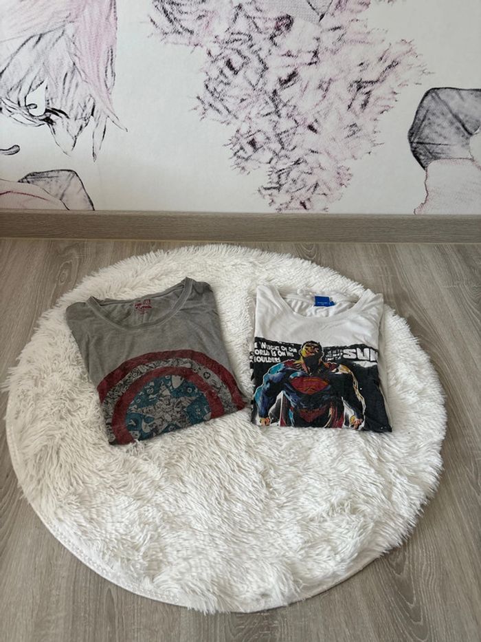 2 maillots de pyjamas homme taille XL