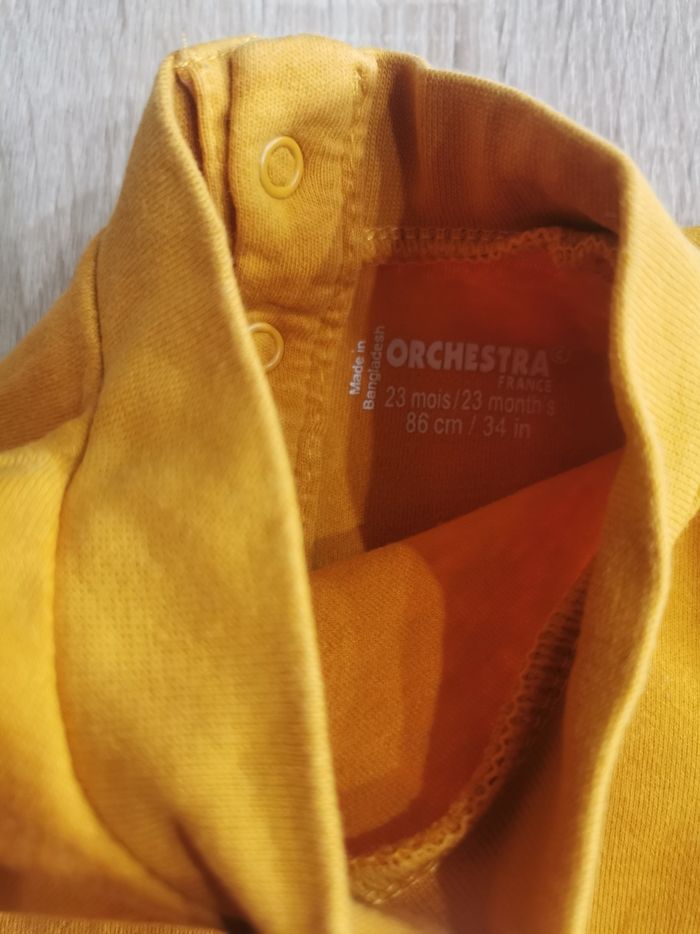 Lot de 2 sous pulls bébé 24mois orchestra - photo numéro 4