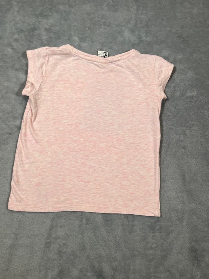 T-shirt fille drapeau usa  « love&peace » taille 2 ans Tape à l'oeil - photo numéro 4