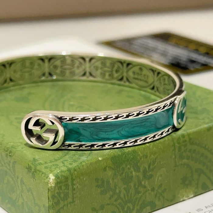 Bracelet Gucci en émail vert - photo numéro 8