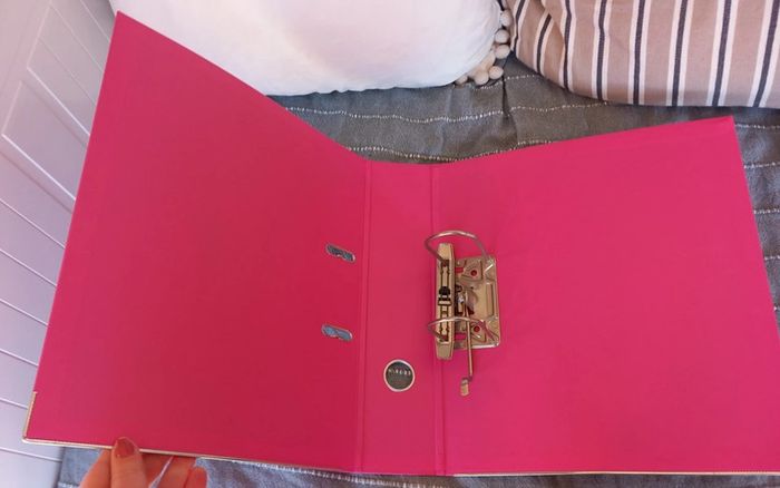 Classeur à Levier Rose - photo numéro 2