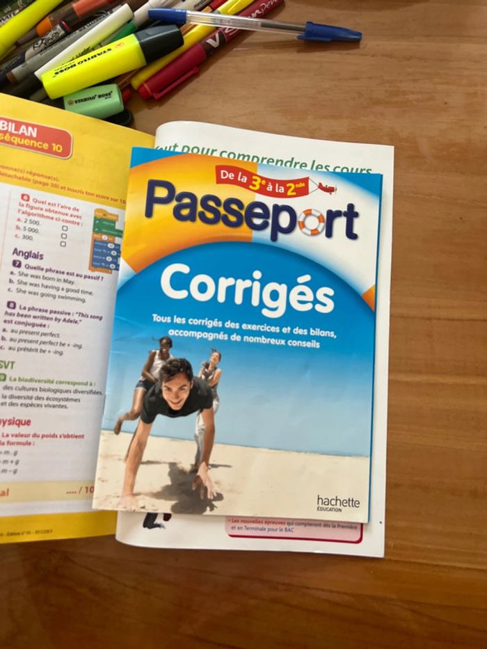 Vend lot cahier de vacances et stylos - photo numéro 6