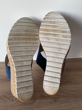 Mules  talons compensés