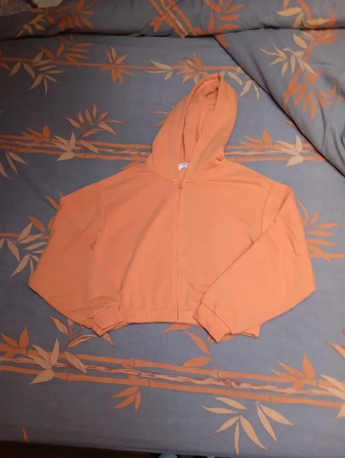 Gilet fille orange