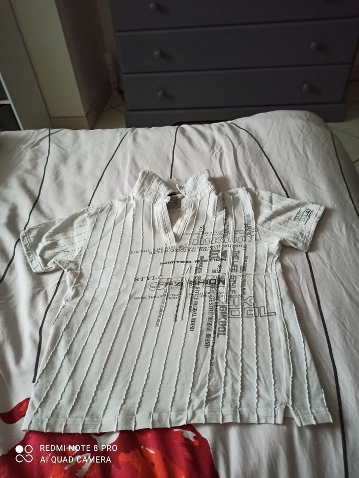 T shirt blanc bi kool 10 ans