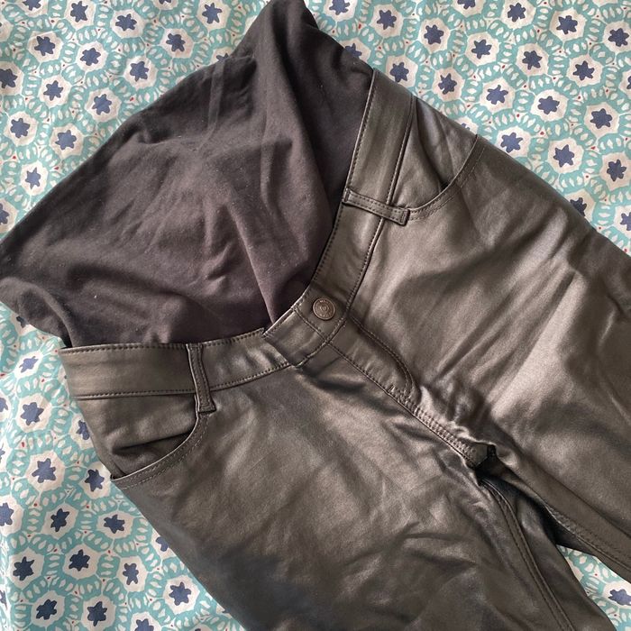 Pantalon similicuir grossesse - photo numéro 2