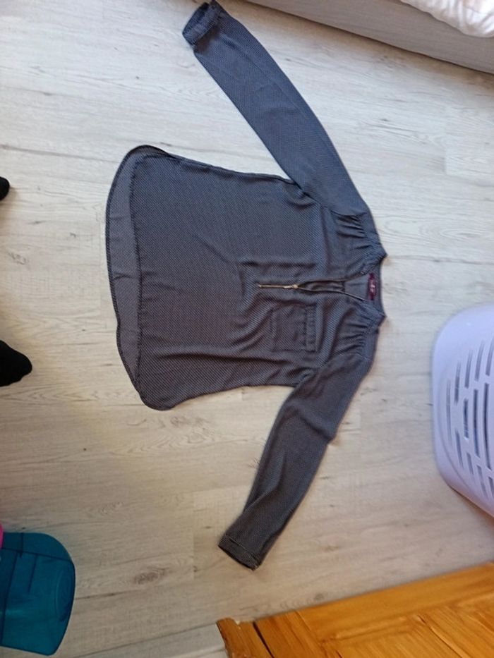 Chemisier tunique blouse 38 M cache cache femme - photo numéro 2