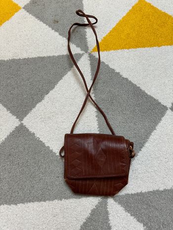 Petit sac à bandoulière en cuir vintage