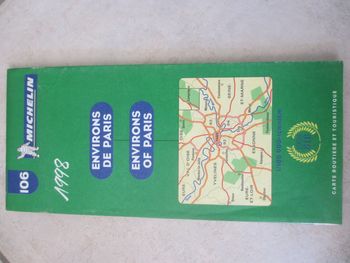 Carte Michelin n° 106 Environs de Paris 1:100000