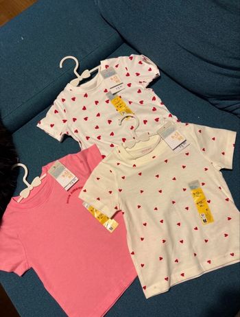 Lot tee-shirt bébé fille