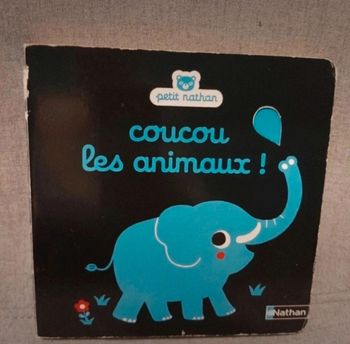 Livre bébé cartonné petit Nathan coucou les animaux