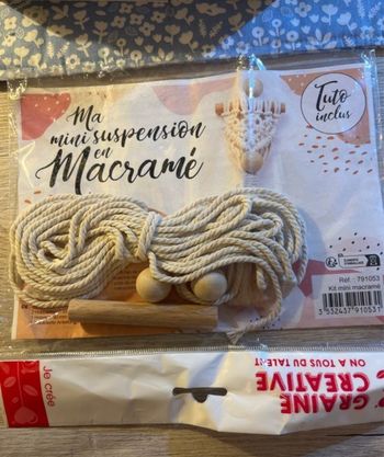 Kit macramé neuf