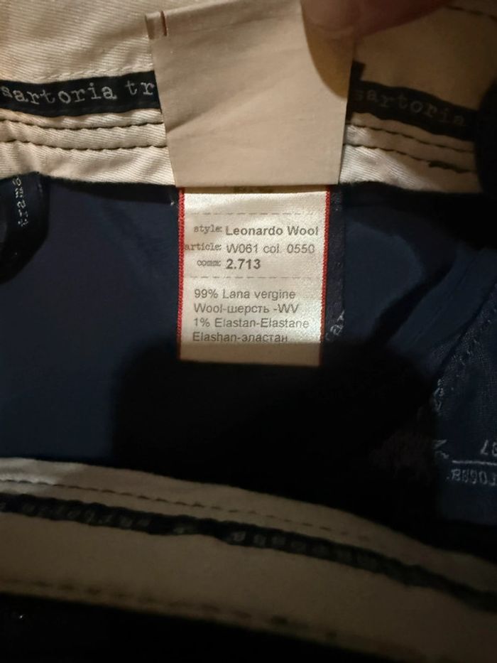 Tramarossa - Jean en laine, coupe droite, Bleu foncé, taille 32 - photo numéro 4