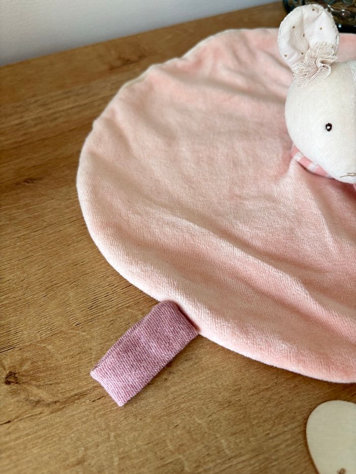 Doudou rond souris rose - photo numéro 7