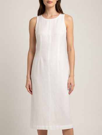 robe sans manches blanche  longueur 114 cm Taille 1 Jacqueline Riu neuve