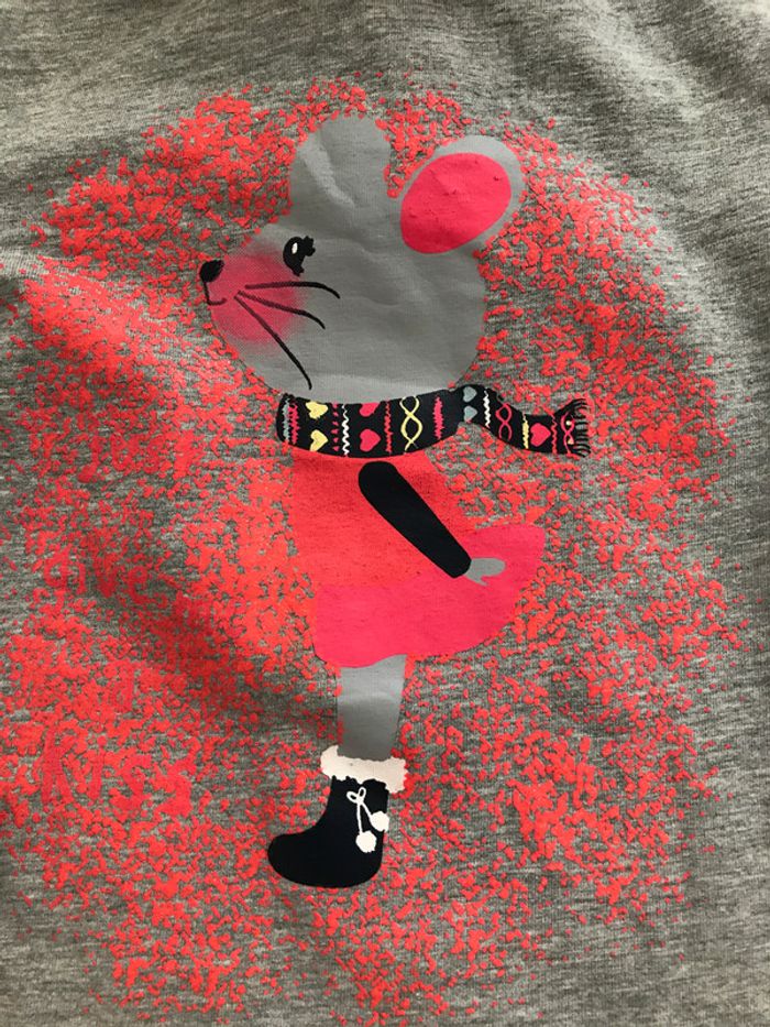 Sous-Pull Gris avec Impression Souris - photo numéro 2