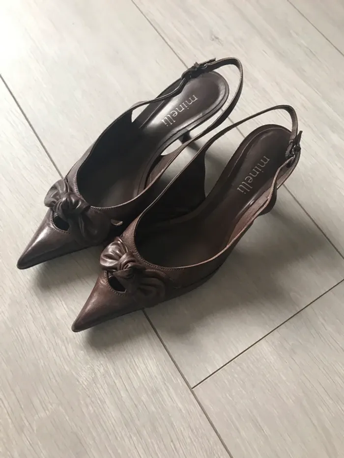 Escarpins marron Minelli