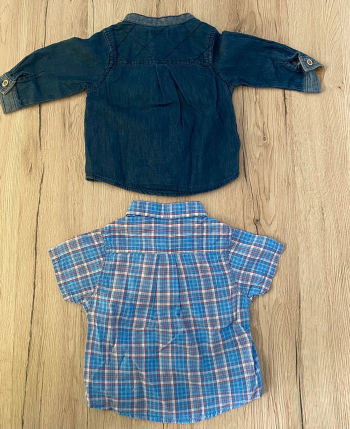 Lot 2 chemises 6 mois - photo numéro 3