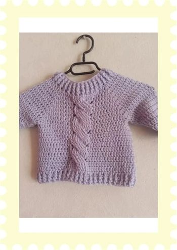 Pull en laine fille 9/12 mois