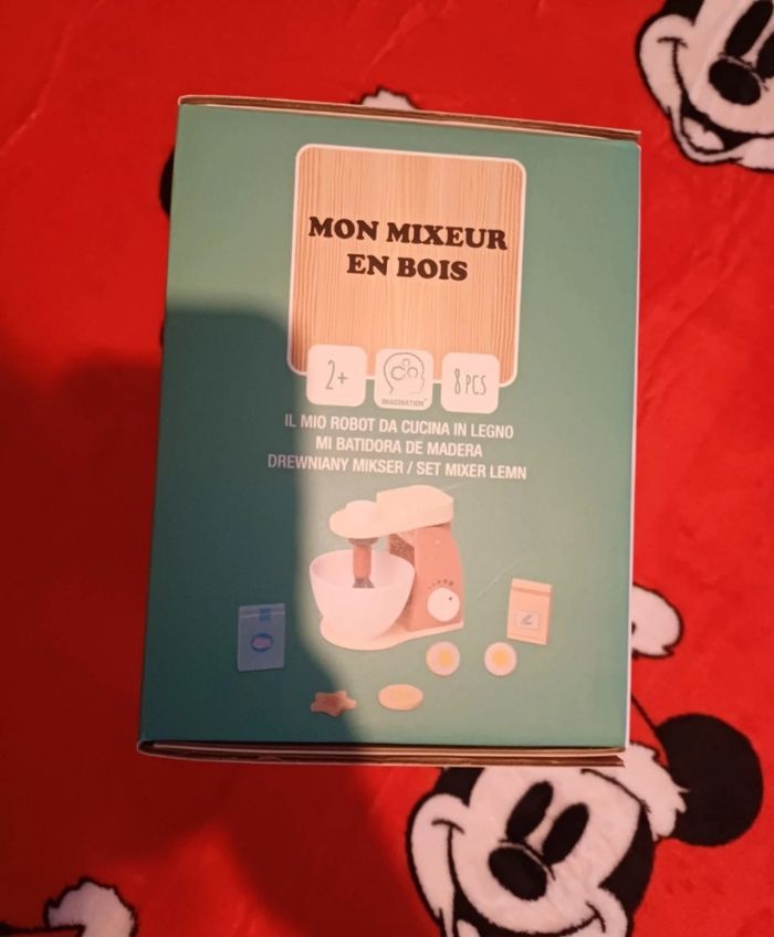 🧸Accessoires de cuisine pour enfants Mixeur en bois Dès 2ans + 8 pièces neufs - photo numéro 5