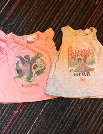 Lot de 2 débardeurs Disney le livre de la jungle taille 3 mois