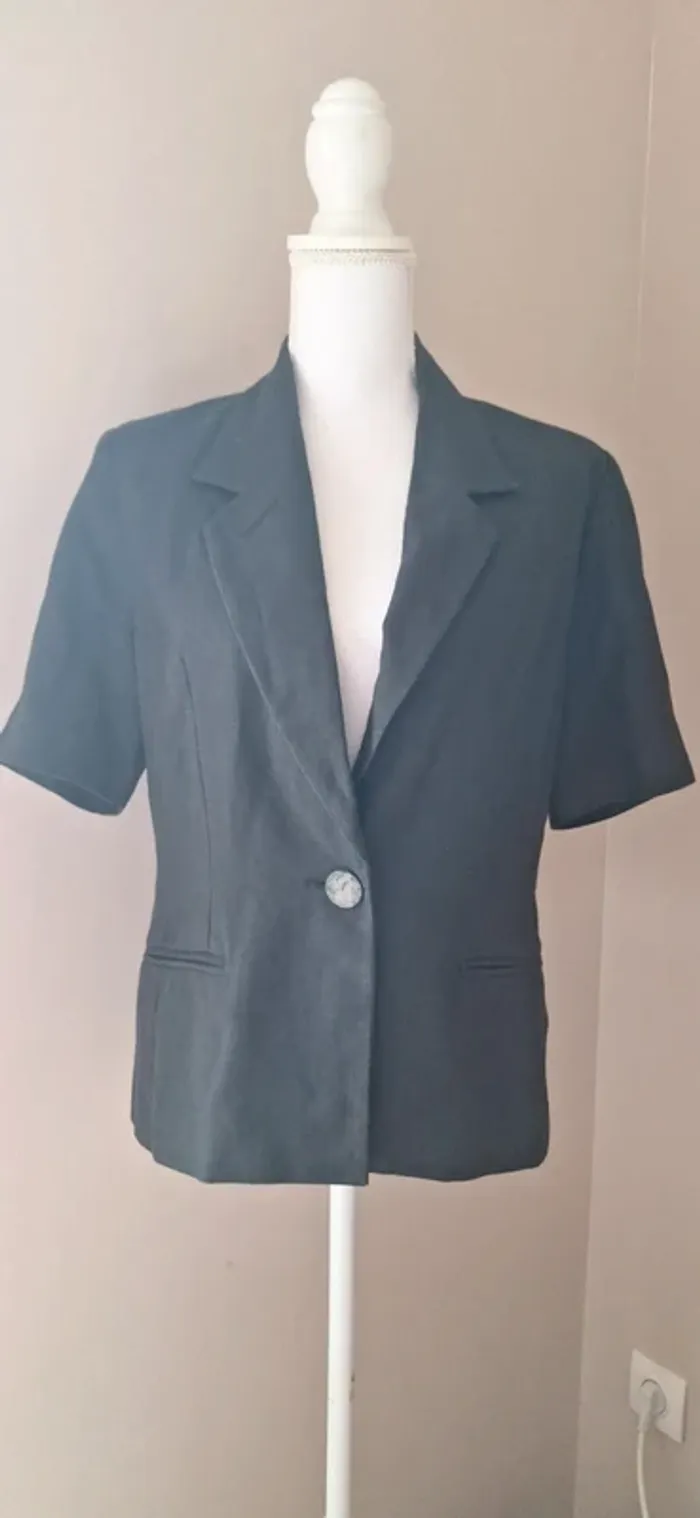 Veste tailleur vintage année 90 t40 #F40L-082 - photo numéro 2