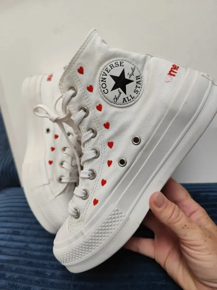 Converse plateforme made with love