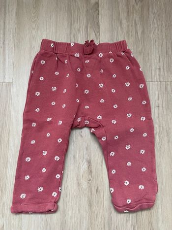 Sarouel Kiabi rouge bordeaux 24 mois