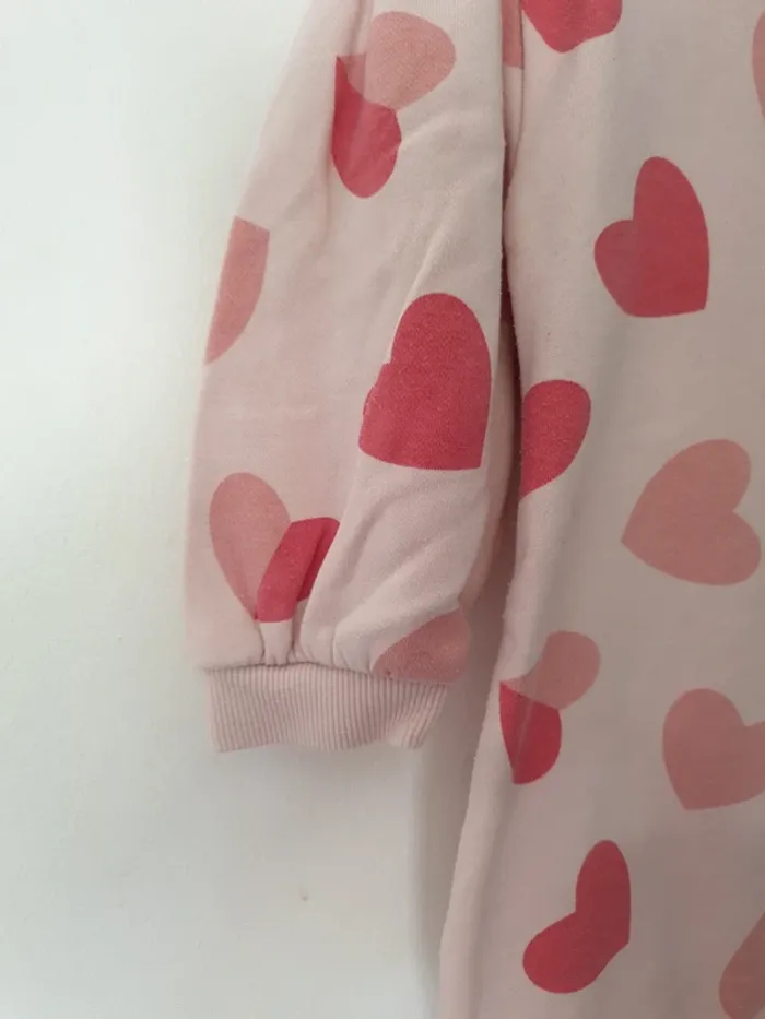 Robe sweat pull coeurs A1259 - photo numéro 2