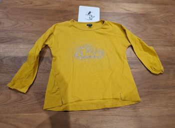 Tee-shirt manche longue jaune _ 5 ans 110 cm _ kiabi