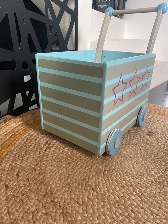Chariot vertbaudet en bois - photo numéro 3