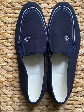 Mocassins/bateau en toile Taille 43