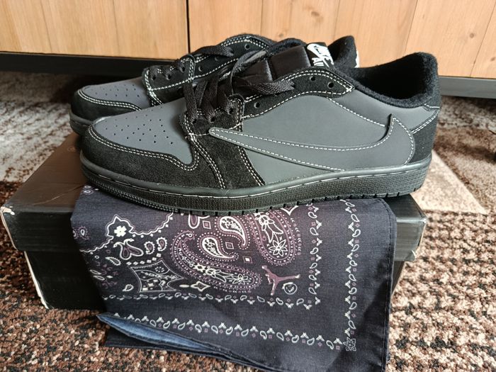 Travis Scott X Jordan Air 1 Low retro OG SP Phantom noir - photo numéro 5