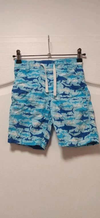 Bermuda H&M 6-7 ans bleu requins