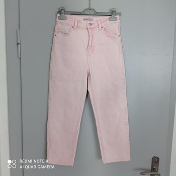 Jeans stretch rose clair t36