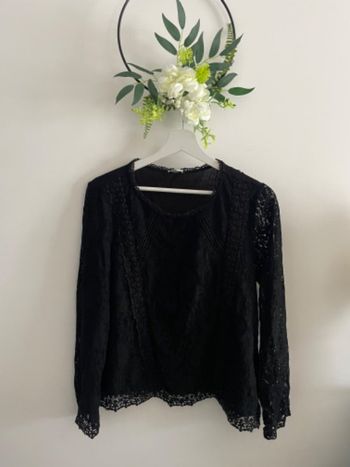 🌸Blouse noir dentelle pimkie taille M🌸