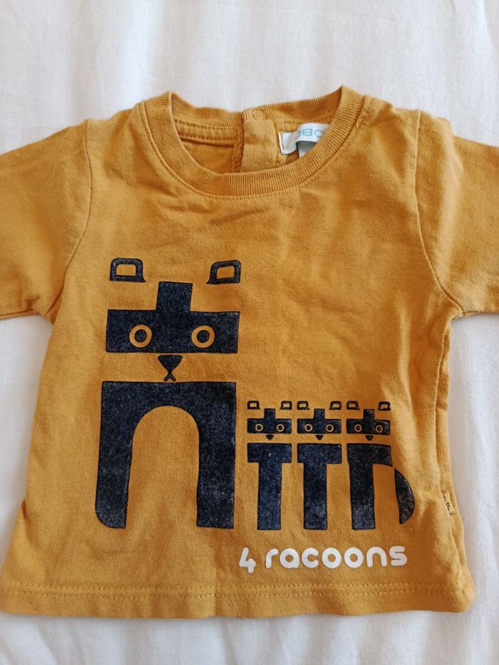 Lot t-shirts à manches longues 1mois - photo numéro 8