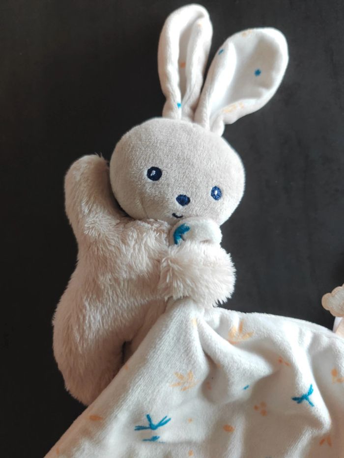 Doudou lapin carré douceur kaloo - photo numéro 3