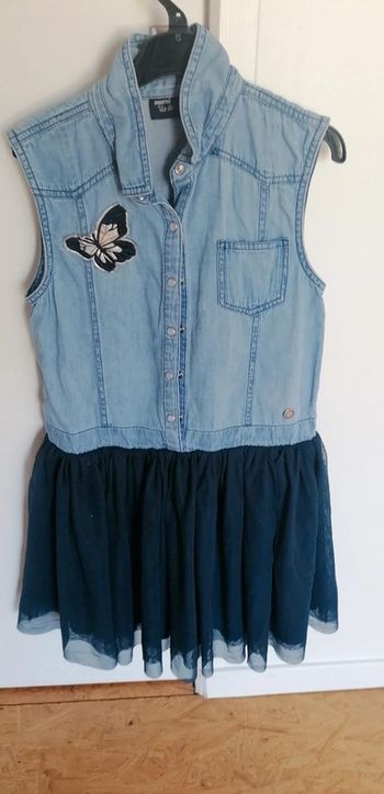 Robe bleue jeans 11 ans
