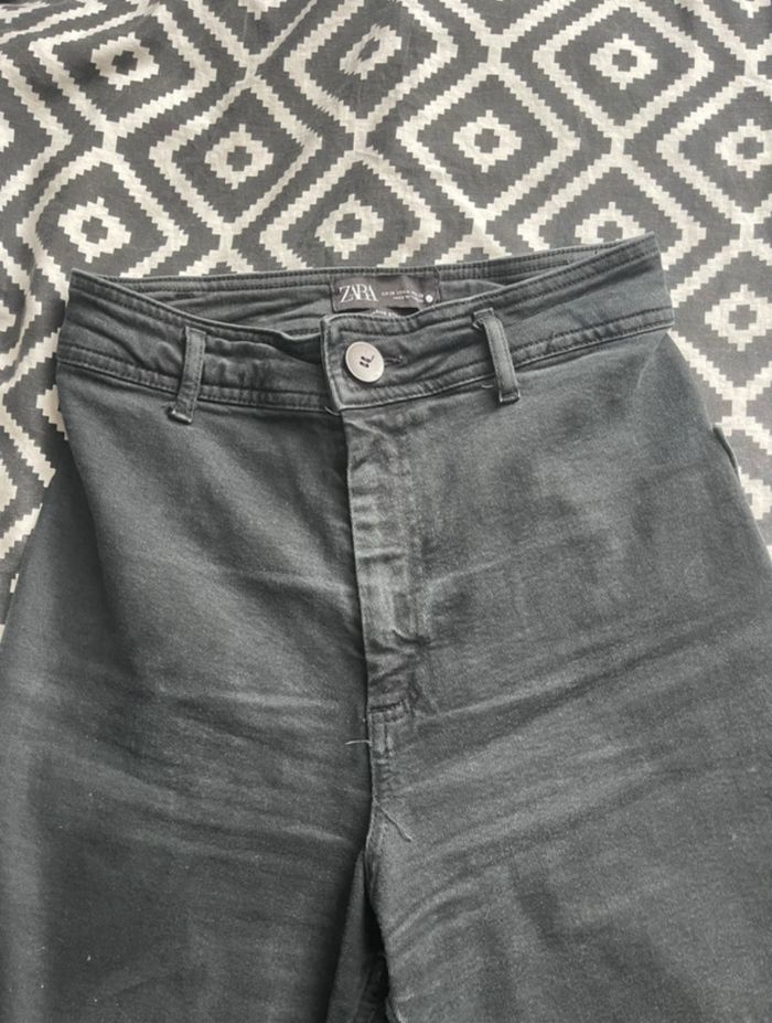 Jeans noir taille haute Zara taille S/36 - photo numéro 2