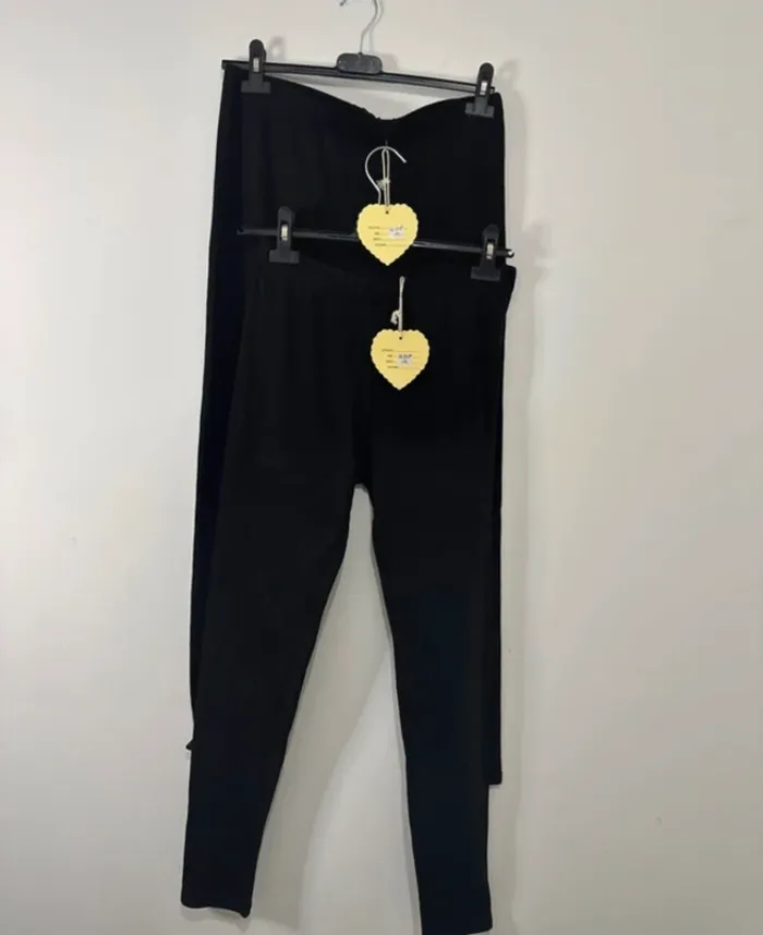 Lot de 2 Leggings Femme Noir – Taille L/XL