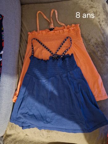 Lot de 2 débardeurs 8 ans