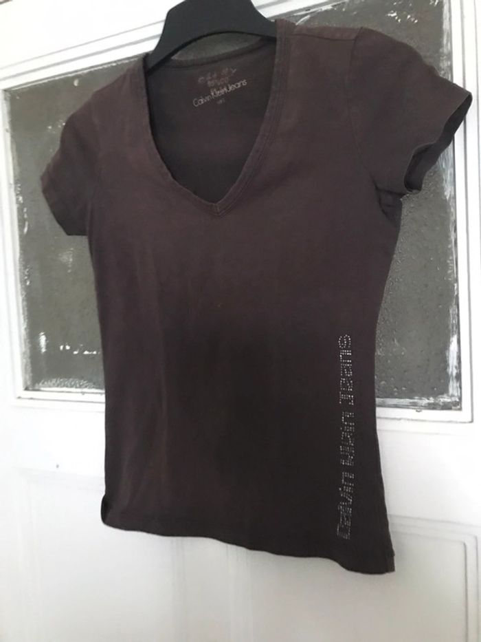 T shirt Calvin Klein femme taille S - photo numéro 2