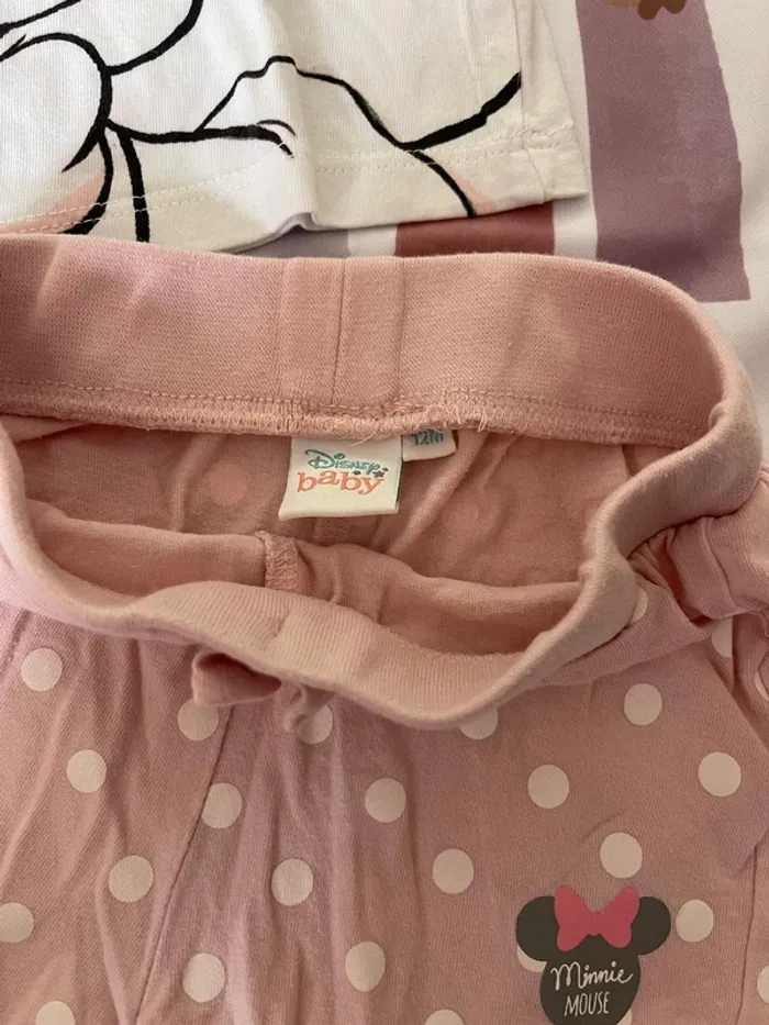 Ensemble bébé fille Disney Baby – Taille 12 mois – T-shirt + Short - photo numéro 4