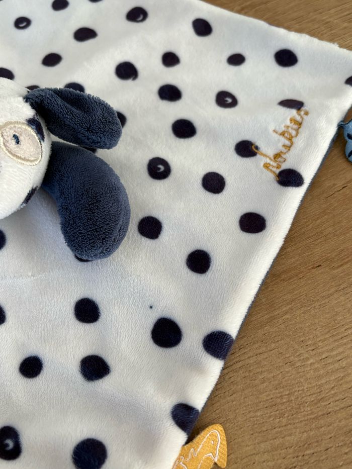 Doudou dalmatien Aston et Jack pois bleu marine - photo numéro 3