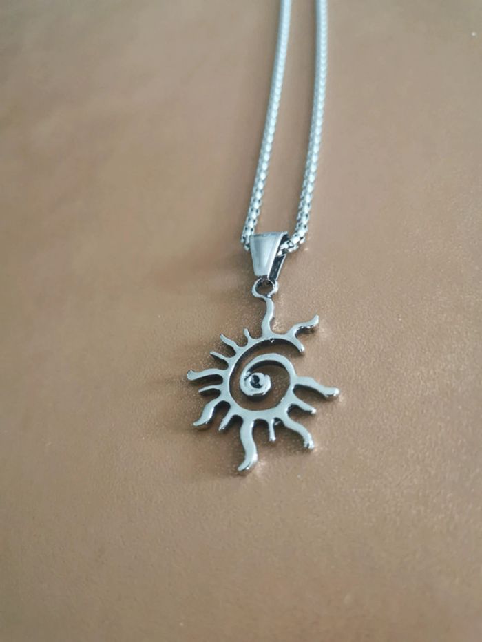Collier et pendentif spirituel spirale éternelle - photo numéro 2