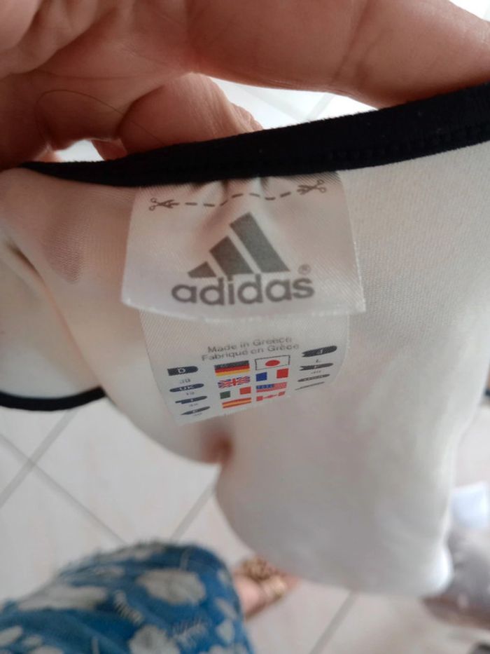 Débardeur femme 38 blanc cassé noir c86 - photo numéro 5