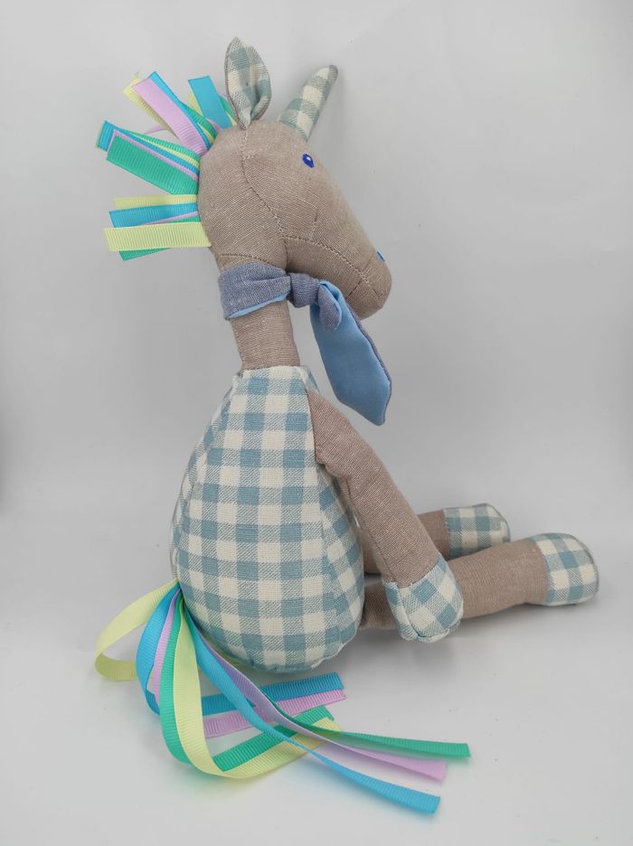 Peluche Licorne en lin Gries Deco Company - photo numéro 2