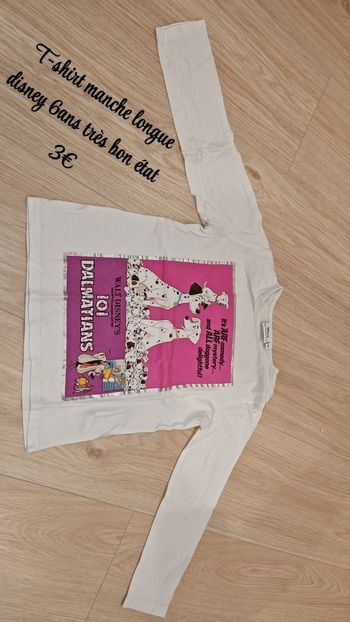 T-shirt manche longue Disney 6ans 